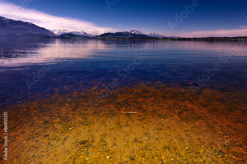 Lake at Sunset photo