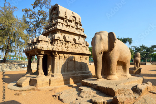 Five Rathas in Mahabalipuram,India