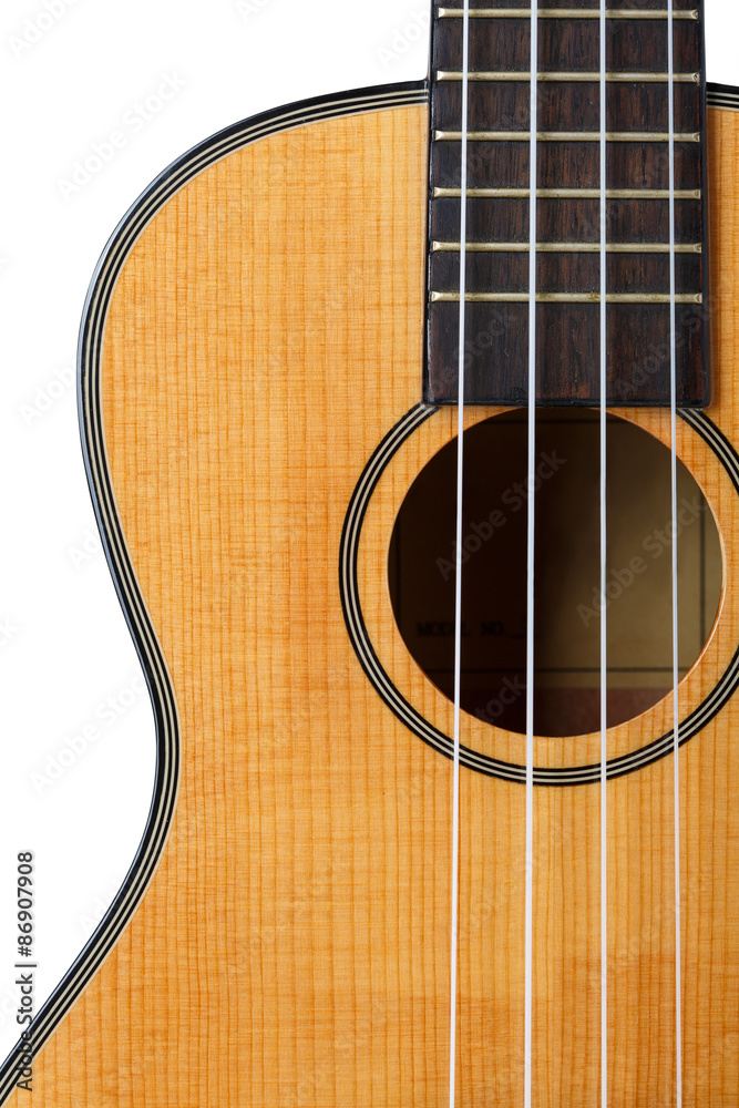 Obraz premium Small Hawaiian four stringed ukulele guitar