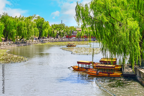 Beautiful Beihai Park, near the Forbidden City, Beijing. photo