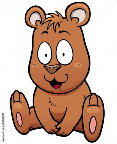 Vector illustration of Cartoon Bear