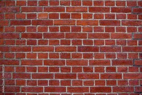 Rustic Red Bricks Street Wall