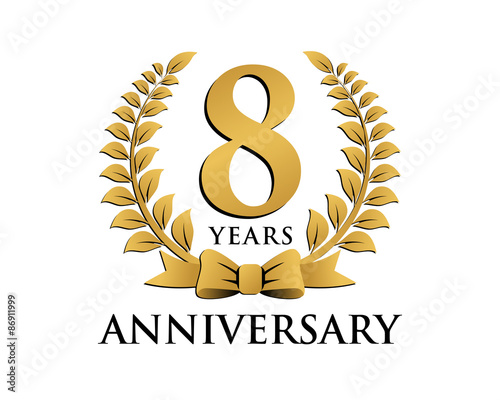 anniversary logo ribbon wreath 8