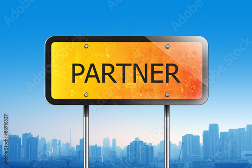 partner on traffic sign © maxsattana
