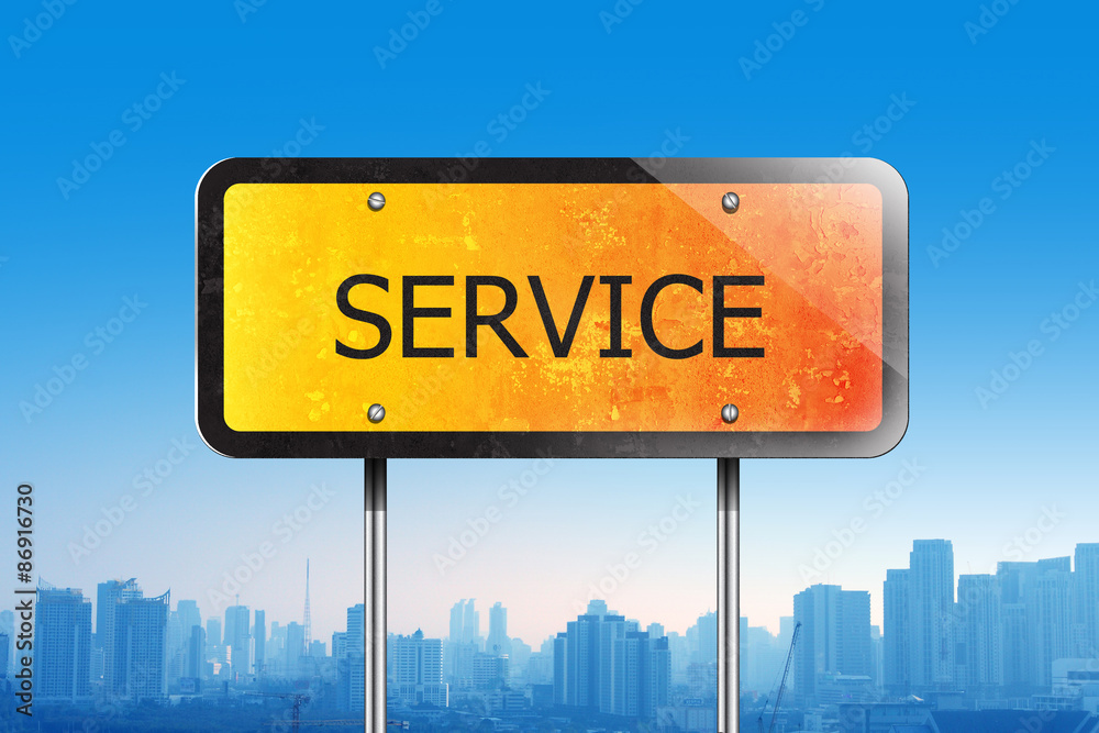 service on traffic sign