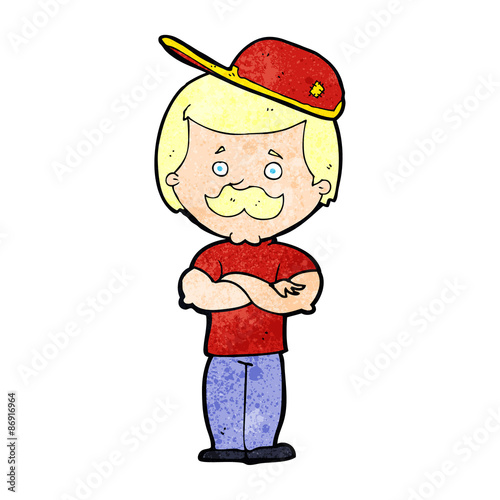 cartoon manly man