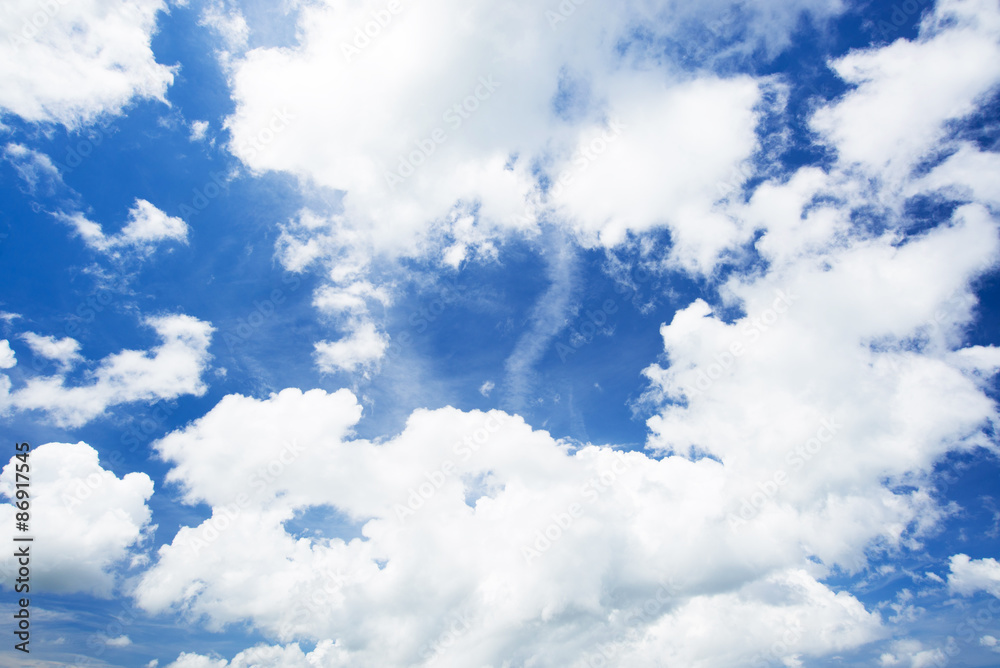 Obraz premium 青空と雲