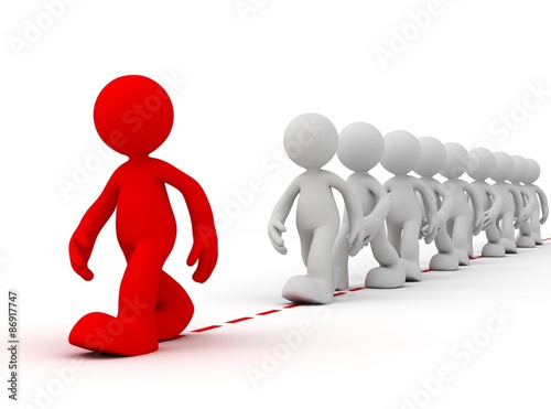 following the footsteps