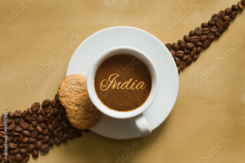 Photography Still life - coffee wtih text India
