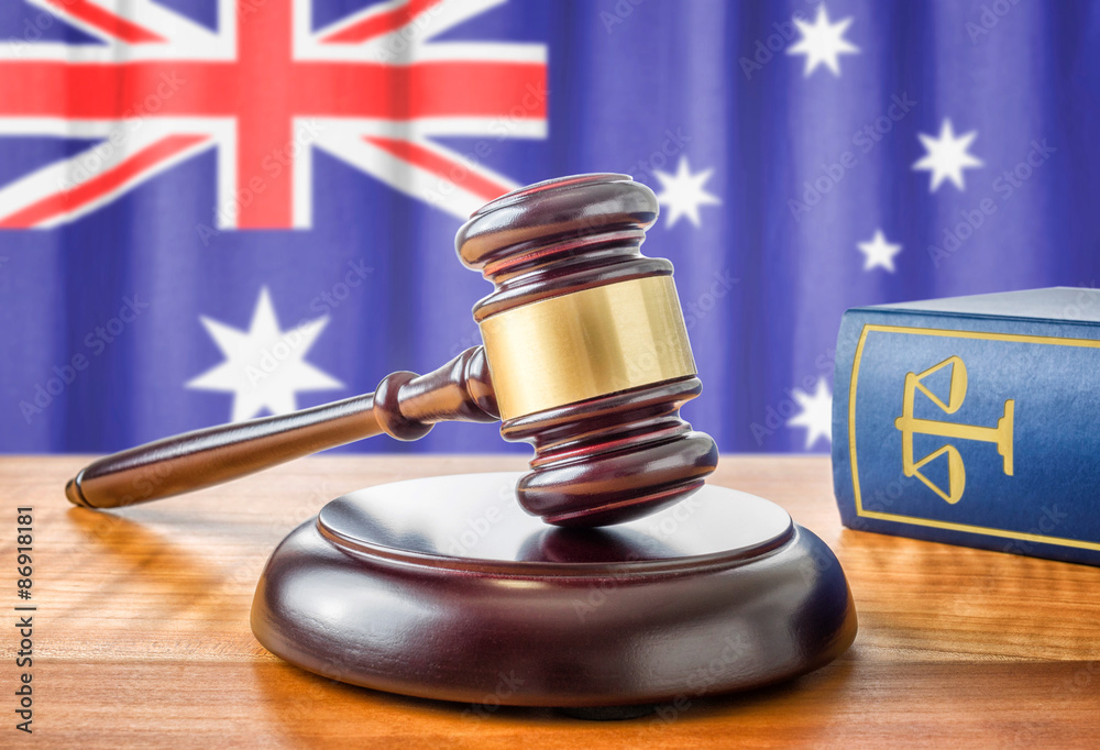 Richterhammer und Gesetzbuch - Australien