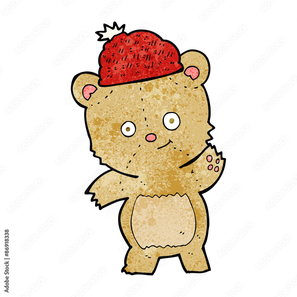 cartoon bear in hat cartoon bear in hat