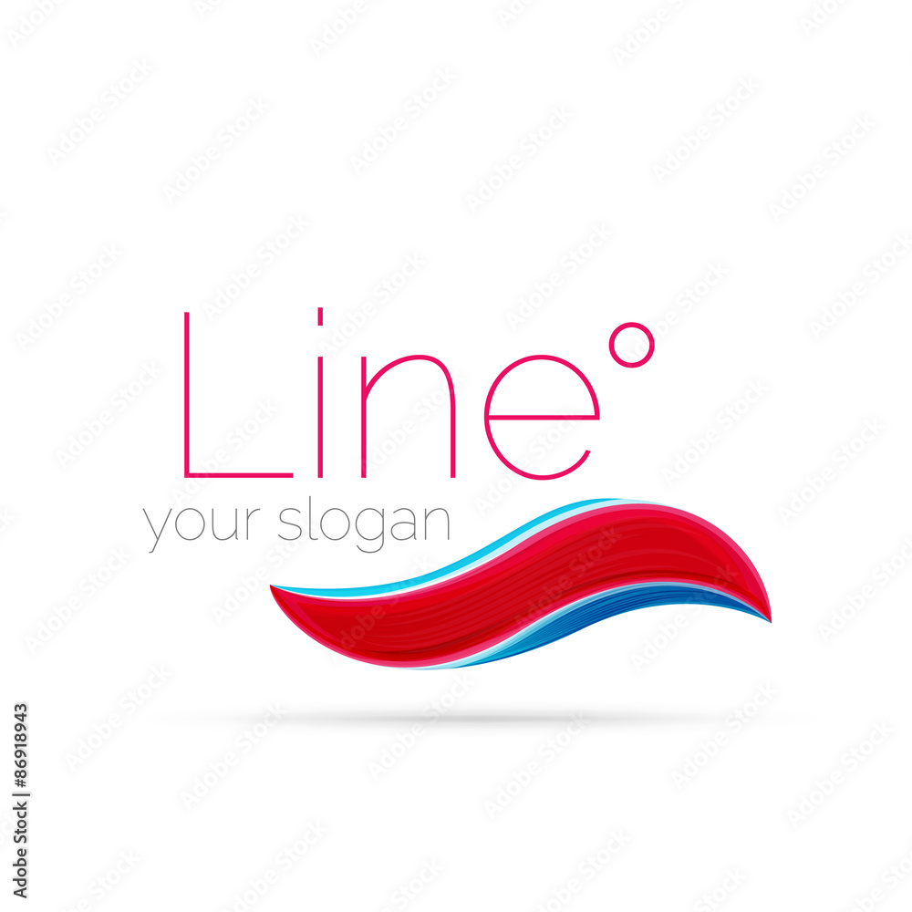 Abstract wave line logo Abstract wave line logo