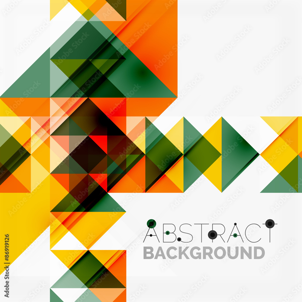 Fototapeta premium Abstract geometric background. Modern overlapping triangles