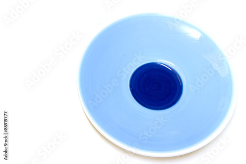 Blue dish