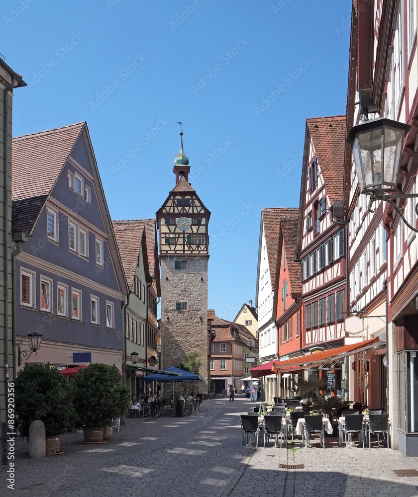 Fototapeta premium Josenturm in Schwäbisch Hall