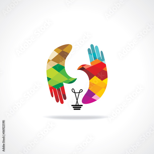 creative bulb idea vector illustration 