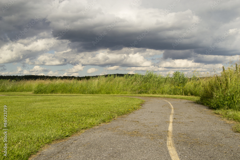 Beautiful little road / path in the country (nature background, wallpaper) Beautiful little road / path in the country (nature background, wallpaper)
