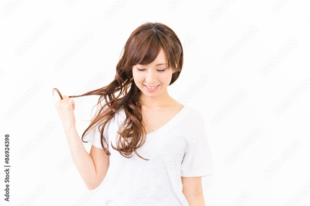 笑顔の素敵な若い日本人女性 笑顔の素敵な若い日本人女性