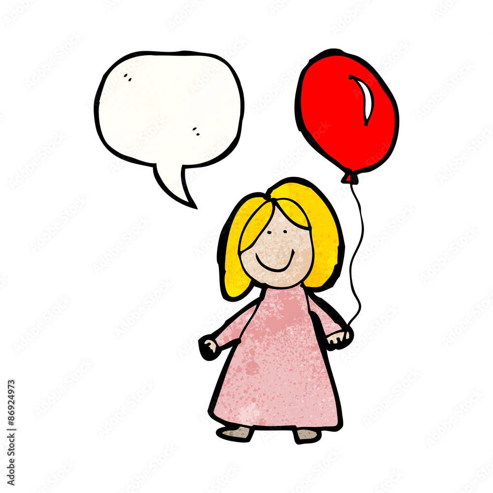 child's drawing of a girl with balloon child's drawing of a girl with balloon