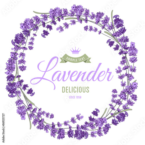 Lavender wreath