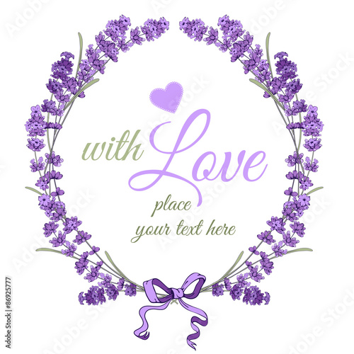Fototapeta Naklejka Na Ścianę i Meble -  Lavender wreath