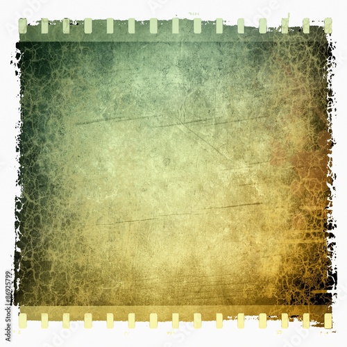 Grunge film strip frame