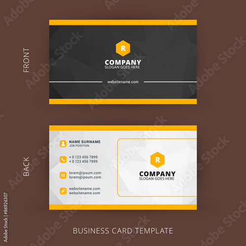 Creative and Clean Vector Business Card Template