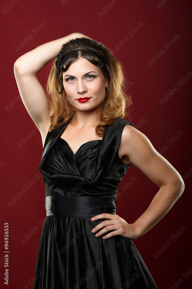 Woman studio portrait Woman studio portrait