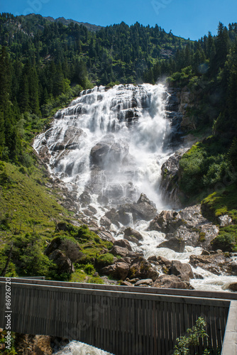 Stuiben falls / Waterfall in Tirol, Austria photo