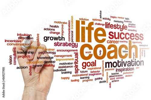 Life coach word cloud