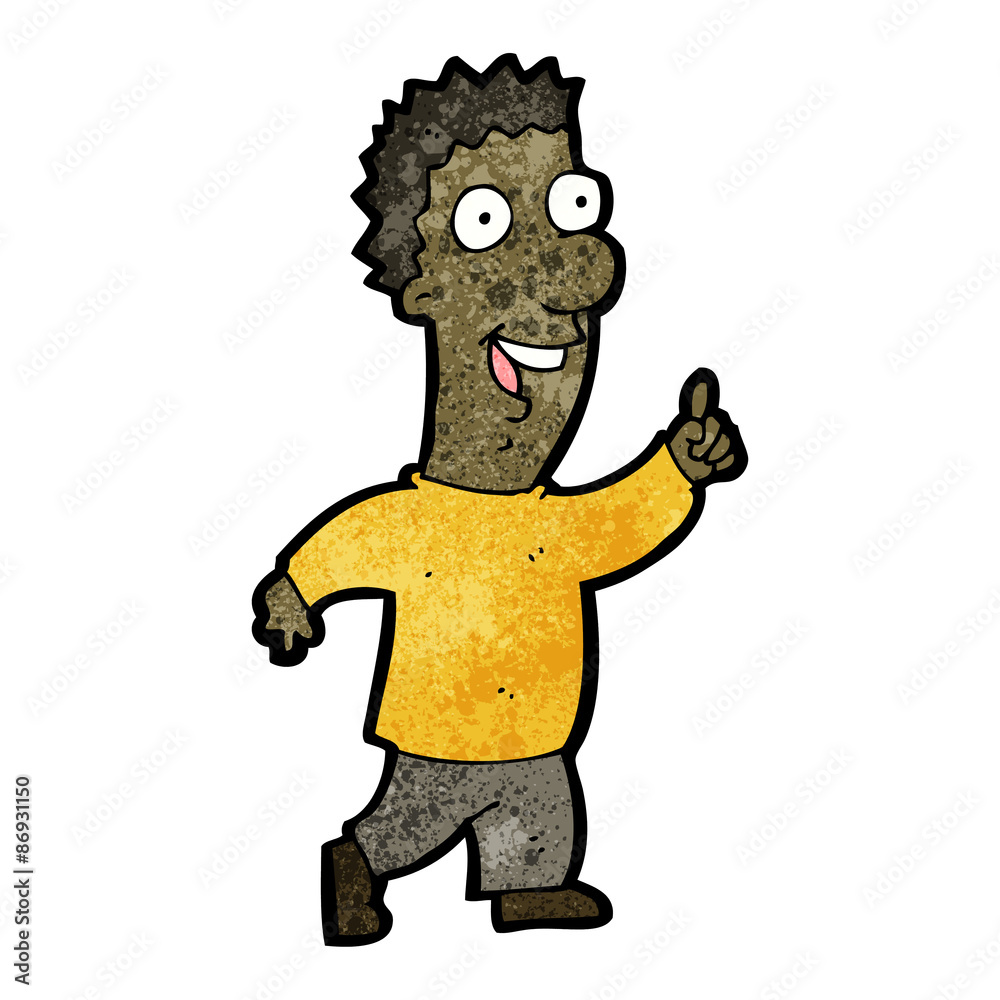 cartoon man pointing cartoon man pointing