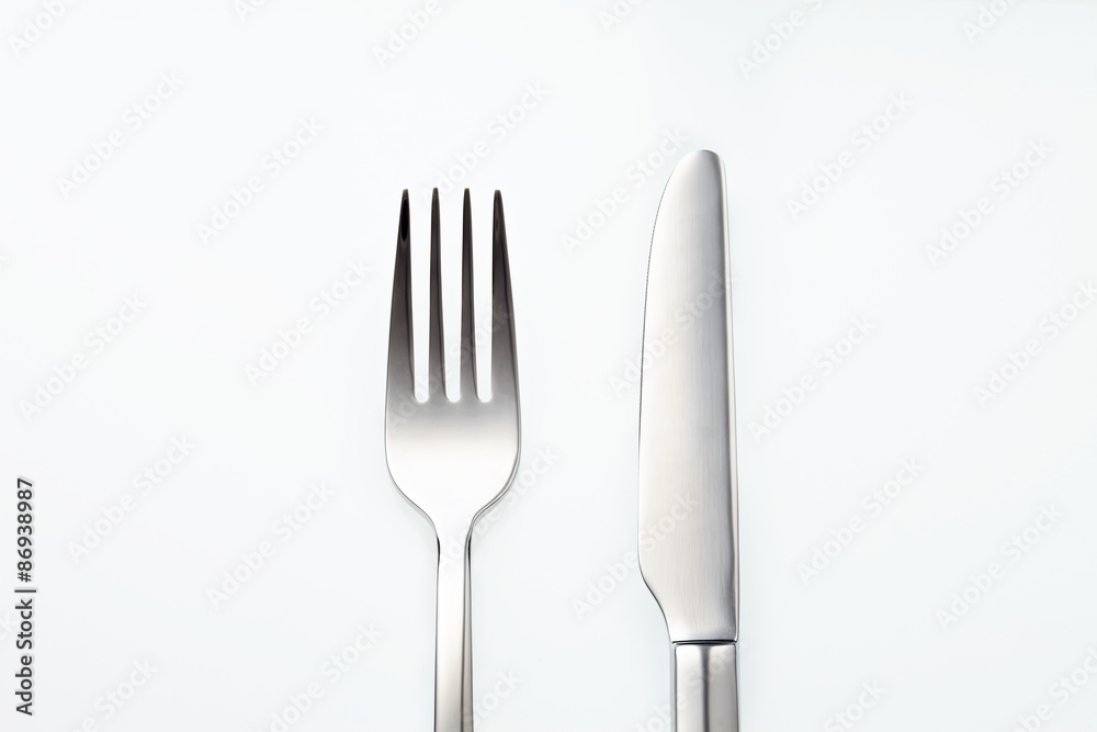 Fork and Knife isolated on white background. Fork and Knife isolated on white background.