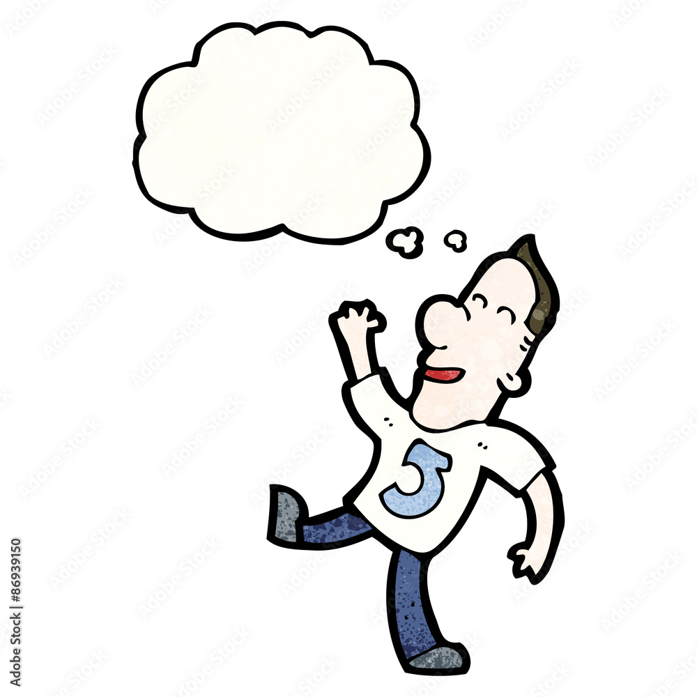 cartoon man in number five shirt cartoon man in number five shirt