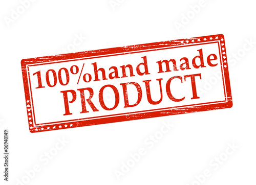 One hundred percent hand made product