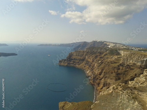 Blick auf fira, Santorin