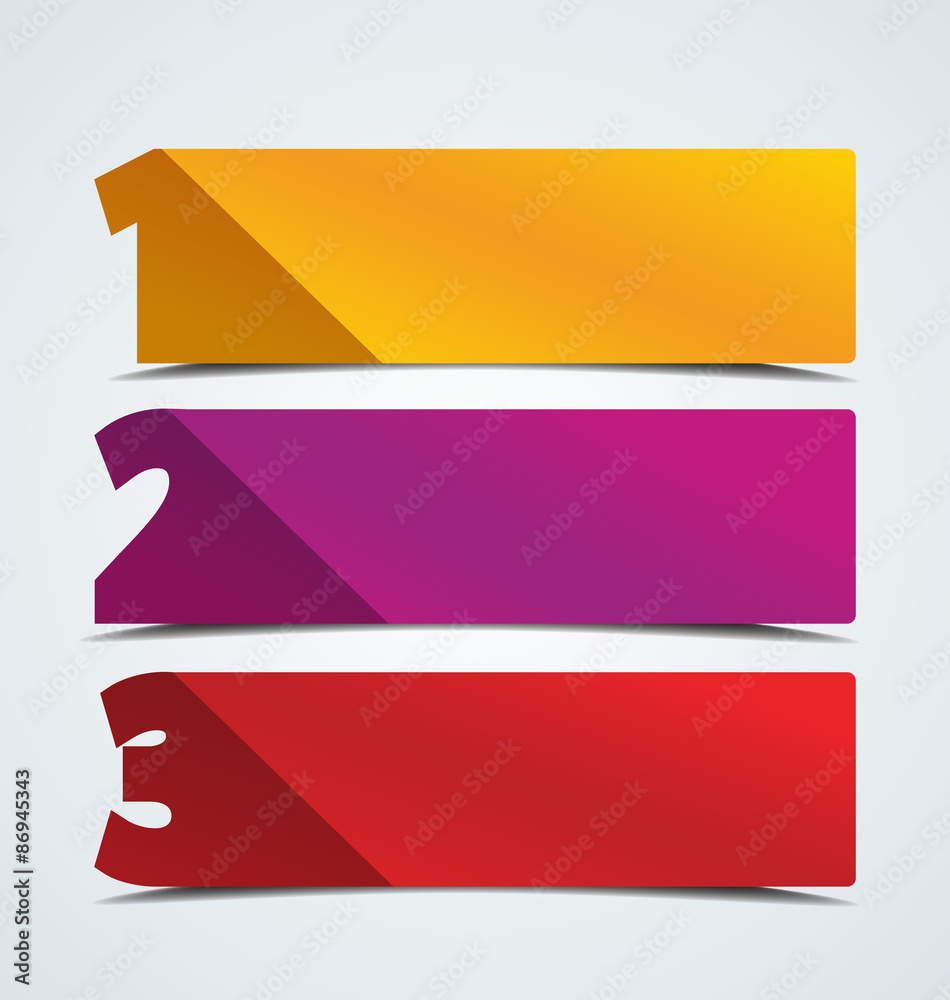 Numbered Banners Numbered Banners