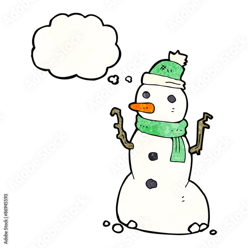 cartoon snowman