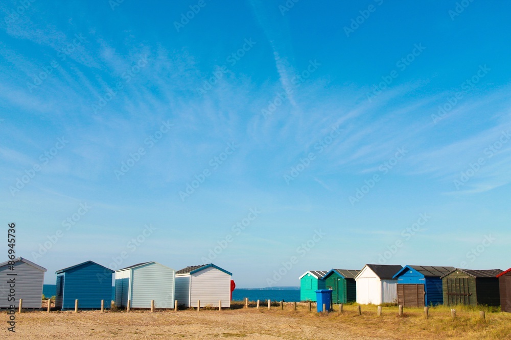 Fototapeta premium Beach Huts on the shore
