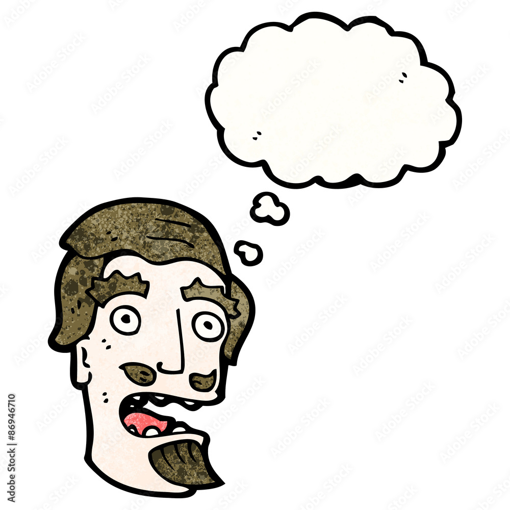cartoon man with beard gasping cartoon man with beard gasping