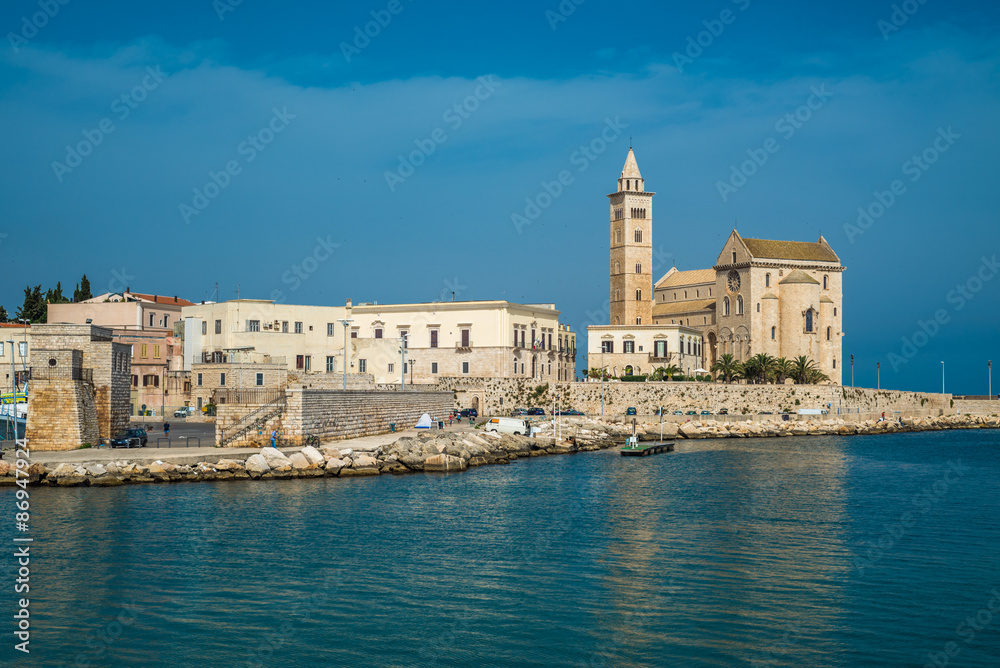 Trani, scenic town at Adriatic sea, Puglia, Italy