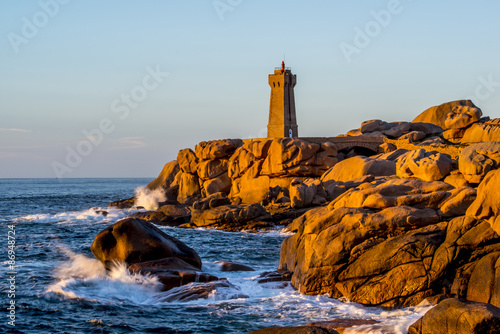 Ploumanach, plus beau village de France 2015, Bretagne, Côtes d'Armor, France