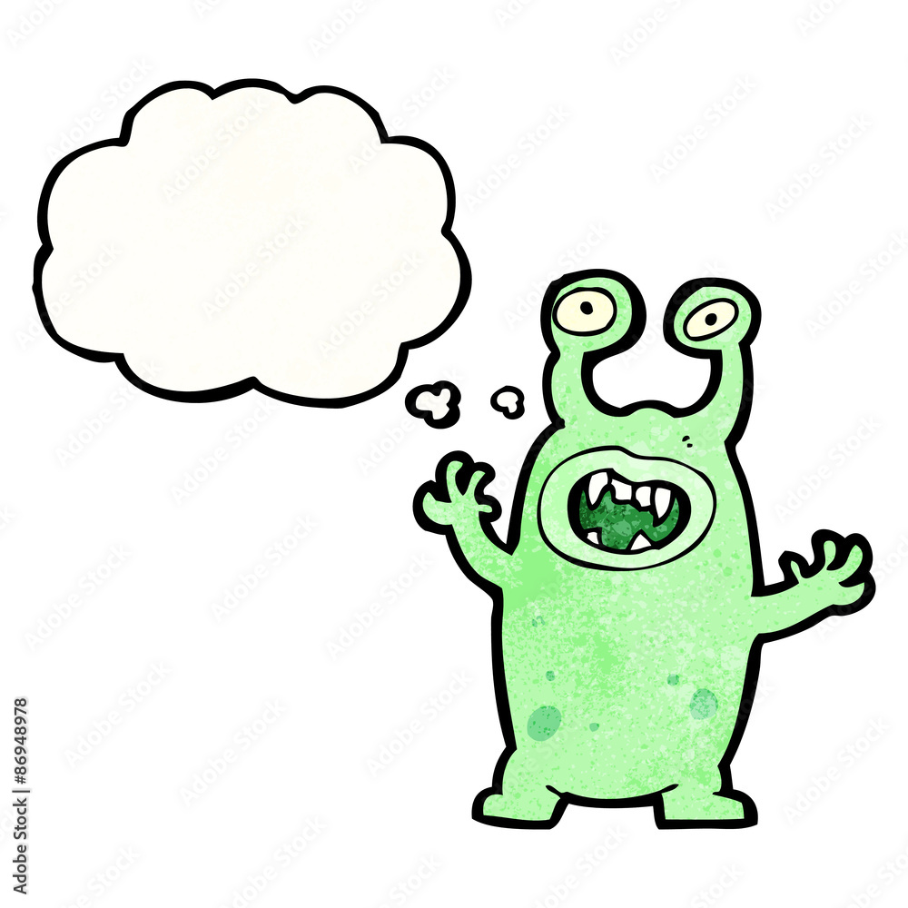 Obraz premium cartoon alien