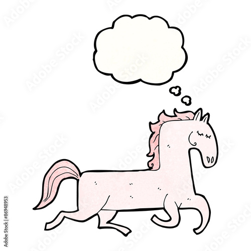 cartoon prancing horse