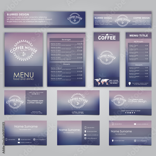Set of corporate identity