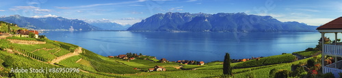 Panorama on Lavaux region, Vaud, Switzerland