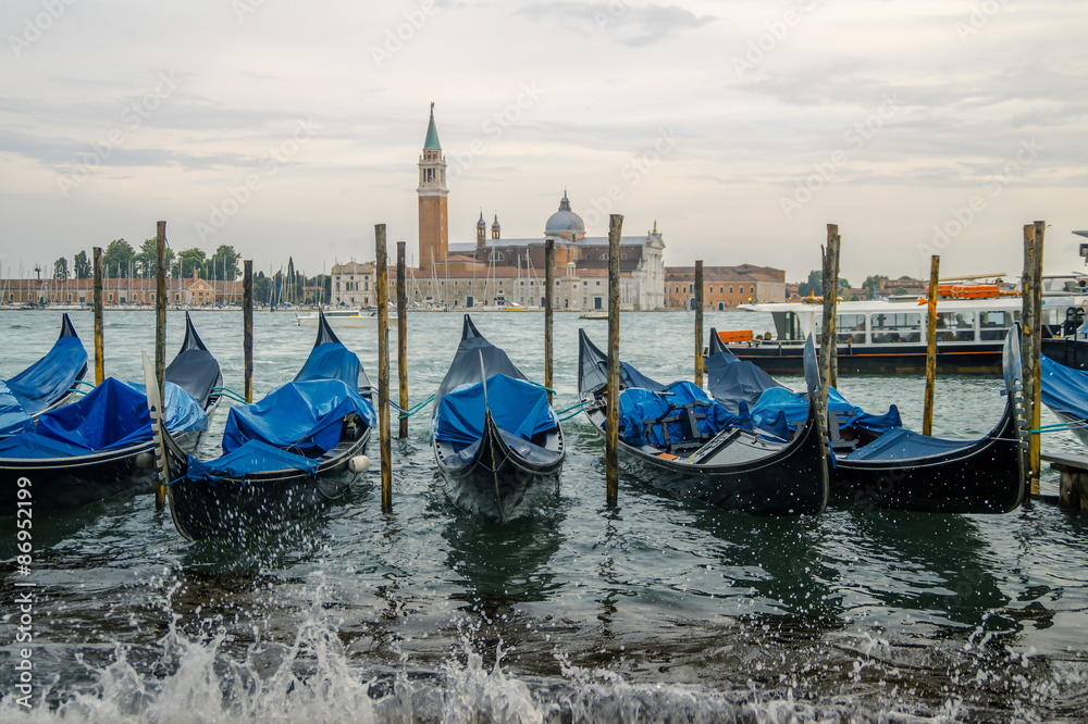 parking gondola in Venice