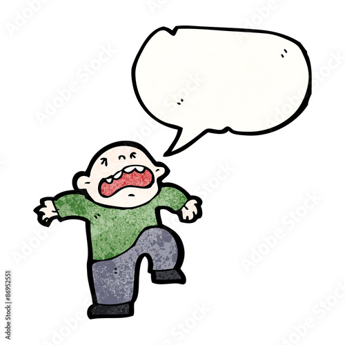 cartoon temper tantrum