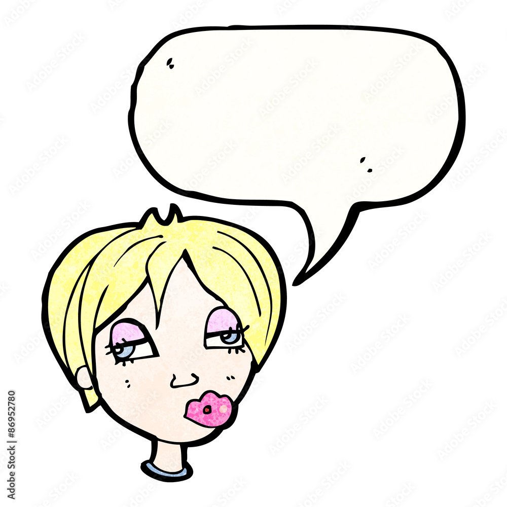 cartoon woman with speech bubble cartoon woman with speech bubble