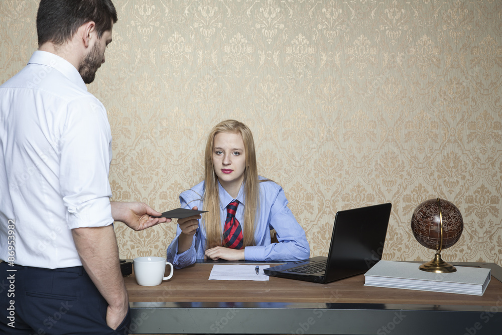 business woman accepts bribes business woman accepts bribes