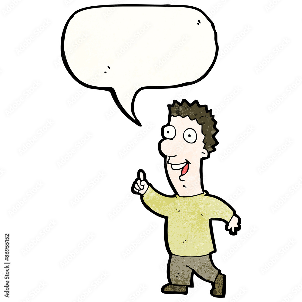 Fototapeta premium happy man talking